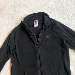 North face black zip up jacket